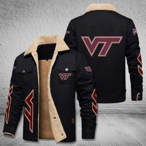 Virginia Tech Hokies Fleece Cargo Jacket Winter Jacket FCJ1976