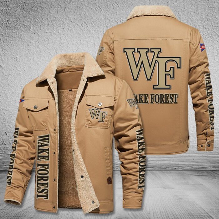 Wake Forest Demon Deacons Fleece Cargo Jacket Winter Jacket FCJ2002