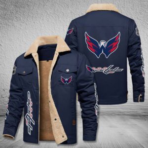 Washington Capitals Fleece Cargo Jacket Winter Jacket FCJ1609