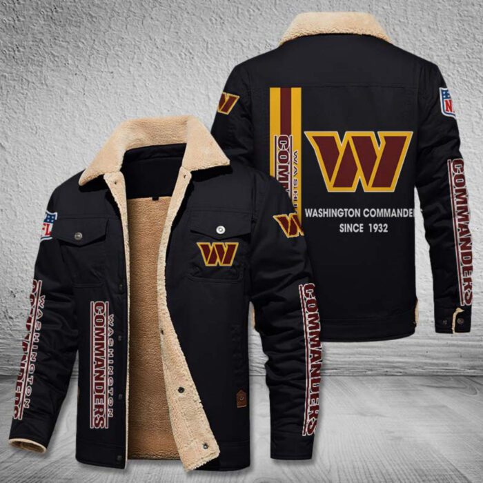 Washington Football Team Fleece Cargo Jacket Winter Jacket FCJ1742