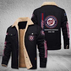 Washington Nationals Fleece Cargo Jacket Winter Jacket FCJ1792