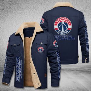 Washington Wizards Fleece Cargo Jacket Winter Jacket FCJ1868