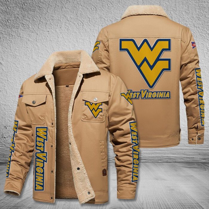 West Virginia Mountaineers Fleece Cargo Jacket Winter Jacket FCJ2004