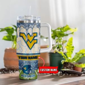 West Virginia Mountaineers NCAA Personalized Stanley Tumbler 40oz STT1082