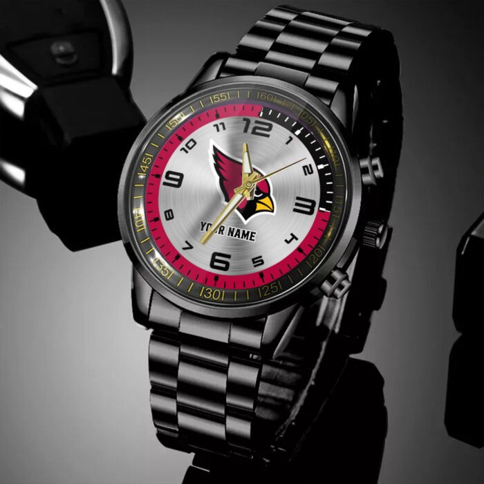 Arizona Cardinals NFL Personalized Black Hand Sport Watch Gifts For Fans BW1427
