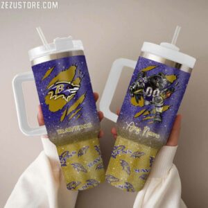 Baltimore Ravens NFL Personalized Stanley Tumbler 40Oz STT2571
