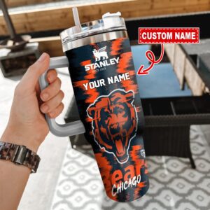 Chicago Bears NFL Stans Custom Name Tumbler Trending 2024 STT2102