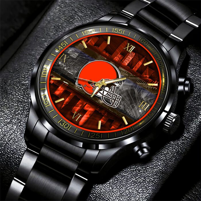 Cleveland Browns NFL Black Fashion Sport Watch BW1467