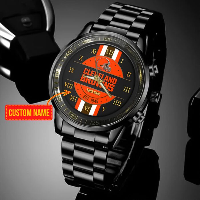 Cleveland Browns Personalized NFL Fashion Sport Watch 2024 Collection For Fan BW1007