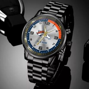 Denver Broncos NFL Personalized Black Hand Sport Watch Gifts For Fans BW1435