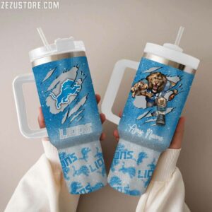 Detroit Lions NFL Personalized Stanley Tumbler 40Oz STT2582