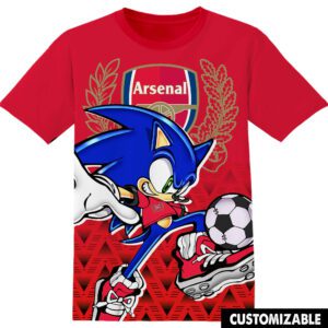 Football Arsenal Sonic the Hedgehog Unisex 3D T-Shirt