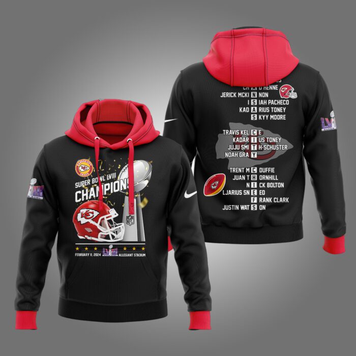 Kansas City Chief Super Bowl Championship 2024 Hoodie Set HSC1010