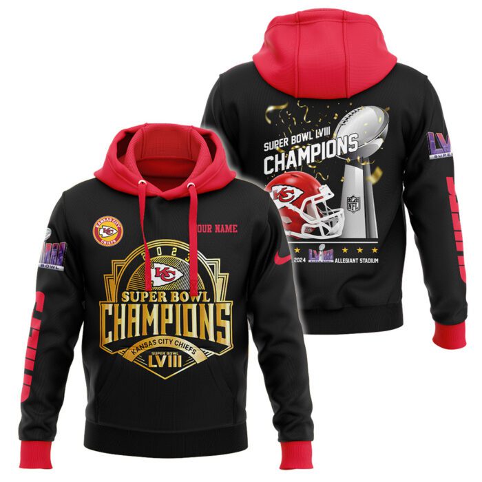 Kansas City Chiefs Champions Super Bowl 2024 Hoodie Set HSC1002