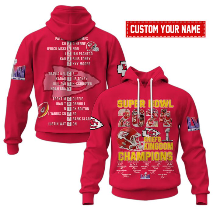 Kansas City Chiefs Champions Super Bowl 2024 Hoodie Set HSC1005