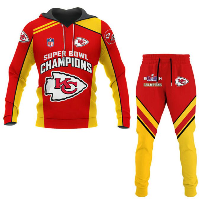 Kansas City Chiefs Champions Super Bowl 2024 Hoodie Set HSC1007