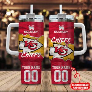 Kansas City Chiefs NFL 40oz Stanley Tumbler Custom Name And Number 2024 Collection STT3194