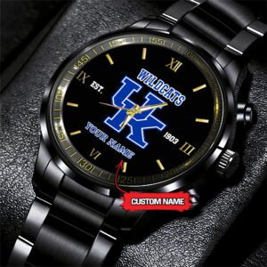 Kentucky Wildcats NCAA Black Fashion Personalized Sport Watch BW1504