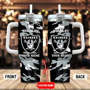 Las Vegas Raiders NFL Personalized Stans Handled Stanley Tumbler 40Oz Gifts For Fans STT3115