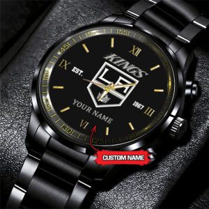 Los Angeles Kings NHL Custom Name Black Fashion Sport Watch BW1111