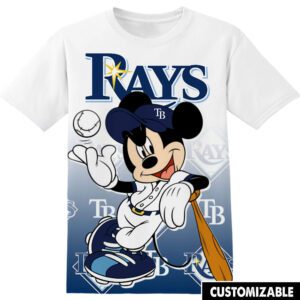 MLB Tampa Bay Rays Disney Mickey Unisex 3D T-Shirt