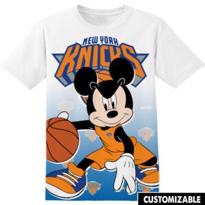 NBA New York Knicks Disney Mickey Unisex 3D T-Shirt