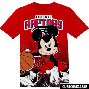 NBA Toronto Raptors Disney Mickey Unisex 3D T-Shirt