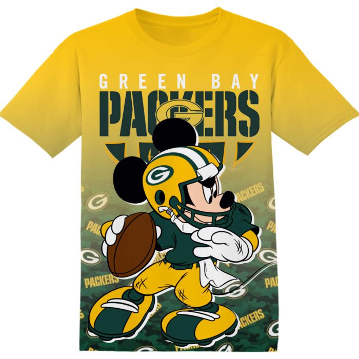 NFL Green Bay Packers Mickey Unisex 3D T-Shirt