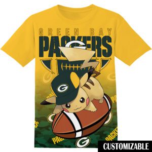 NFL Green Bay Packers Pokemon Pikachu Unisex 3D T-Shirt