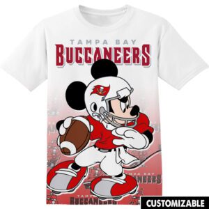 NFL Tampa Bay Buccaneers Mickey Unisex 3D T-Shirt