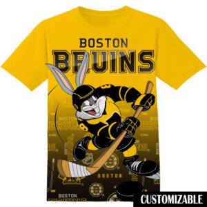NHL Boston Bruins Bugs Bunny Unisex 3D T-Shirt