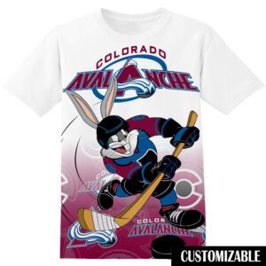NHL Colorado Avalanche Bugs Bunny Unisex 3D T-Shirt