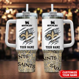 New Orleans Saints Gift For NFL Fans Personalized Stanley Tumbler 40Oz STT3003