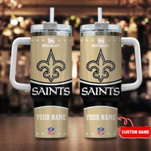 New Orleans Saints NFL Custom Stan 40oz Stanley Tumbler STT3089