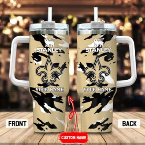 New Orleans Saints NFL Personalized Stans Handled Stanley Tumbler 40Oz Gifts For Fans STT3121