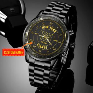 New York Giants Personalized NFL Fashion Stainless Steel Sport Watch Collection BW1054