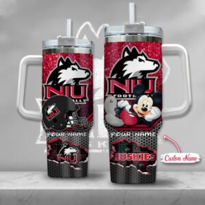 Northern Illinois Huskies NCAA Mickey Custom Name 40oz Stanley Tumbler STT3044