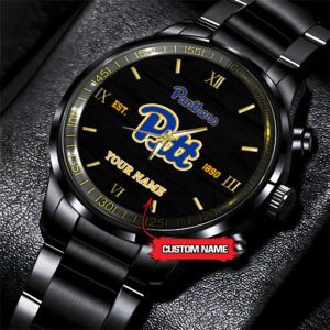 Pittsburgh Panthers NCAA Black Fashion Personalized Sport Watch BW1517