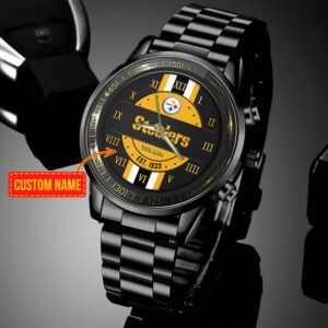 Pittsburgh Steelers Personalized NFL Fashion Sport Watch 2024 Collection For Fan BW1030
