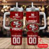 San Francisco 49ers NFL 40oz Stanley Tumbler Custom Name And Number 2024 Collection STT3200