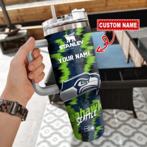 Seattle Seahawks NFL Stans Custom Name Tumbler Trending 2024 STT2148