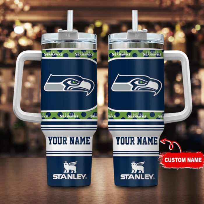 Seattle Seahawks Personalized NFL Stanley 40oz Tumbler STT2350