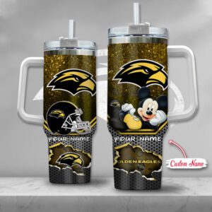 Southern Miss Golden Eagles NCAA Mickey Custom Name 40oz Stanley Tumbler STT3049