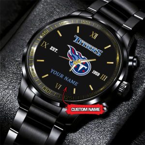 Tennessee Titans NFL Black Fashion Personalized Sport Watch BW1359