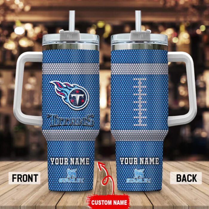 Tennessee Titans NFL Crystal Football Personalized Stanley Tumbler 40Oz STT2887