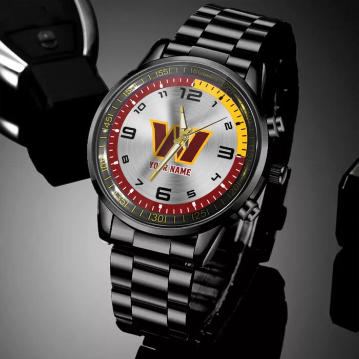 Washington Commanders NFL Personalized Black Hand Sport Watch Gifts For Fans BW1458