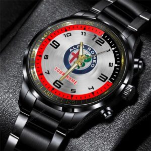 Alfa Romeo Cars Black Stainless Steel Watch 2024 BW1978