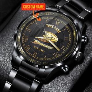 Anaheim Ducks NHL Fashion Black Stainless Steel Watch 2024 Collection For Fan BW1889