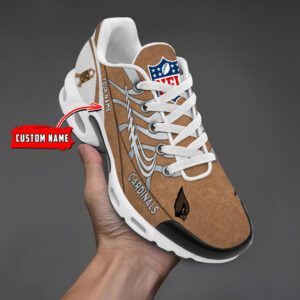 Arizona Cardinals NFL Brown Veterans Custom Name Air Max Plus TN Shoes TN2337