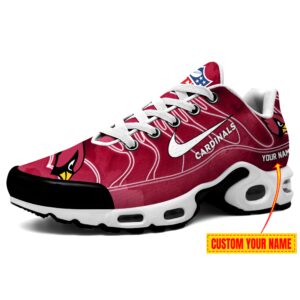 Arizona Cardinals NFL Gradient Swoosh Personalized Air Max Plus TN Shoes TN2491